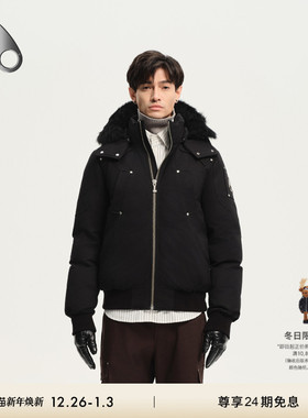 【秋冬新品】MOOSE KNUCKLES BOMBER 男士鹅绒连帽小剪刀羽绒服
