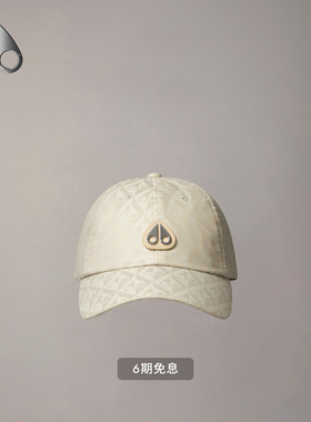 [早春新品]MOOSE KNUCKLES Monogram 男女同款印花休闲棒球帽