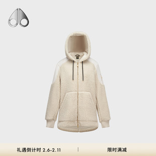 [秋冬新品]MOOSE KNUCKLES 女士金标抓绒连帽宽松外套