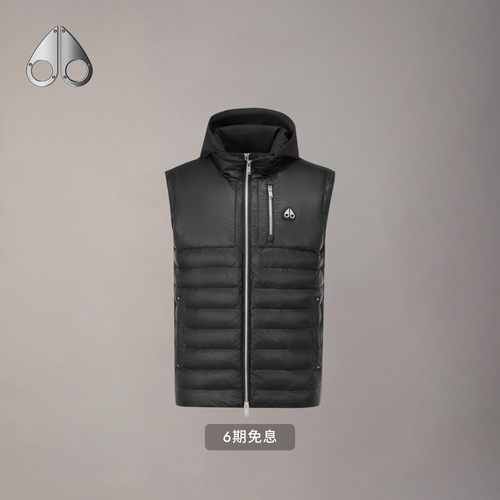 [线上独家][早春新品]MOOSE KNUCKLES 男拼接鹅绒小剪刀羽绒马甲