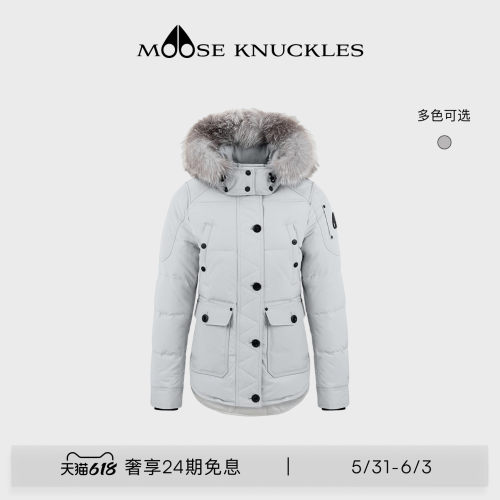 MOOSE KNUCKLES Anguille ONYX 女士休闲短款羽绒夹克外套