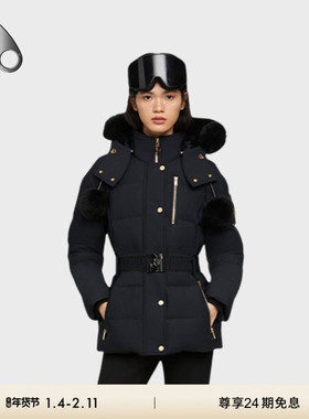 MOOSE KNUCKLES GOLD CAMBRIA  女士毛领羽绒服外套