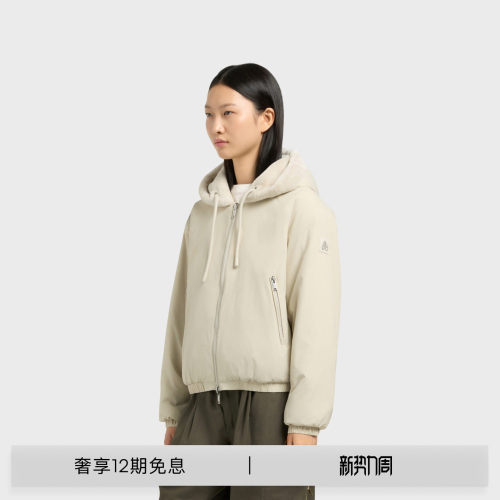 [早秋新品]MOOSE KNUCKLES BUNNY女士双面两穿小剪刀抽绳连帽外套