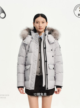 MOOSE KNUCKLES Anguille ONYX 女士休闲短款羽绒夹克外套