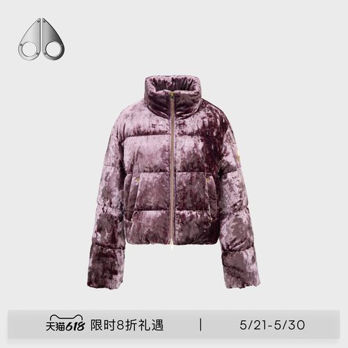 MOOSE KNUCKLES 女士金标鹅绒小剪刀丝绒羽绒服