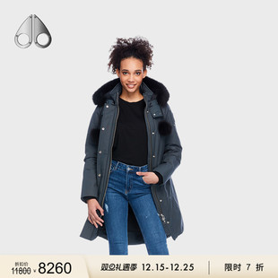 女士中长款 KNUCKLES MOOSE 小剪刀羽绒服派克服 限时7折