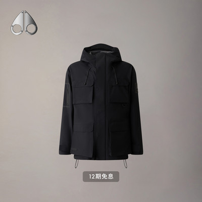 [早春新品]MOOSE KNUCKLES 男士多口袋连帽休闲夹克外套