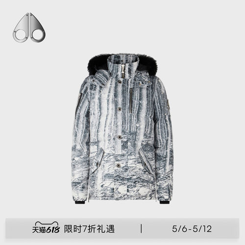 MOOSE KNUCKLES ORIGINAL 3Q  男士印花小剪刀羽绒服夹克外套