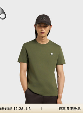[秋冬新品]MOOSE KNUCKLES TEES  男士经典LOGO休闲T恤短袖