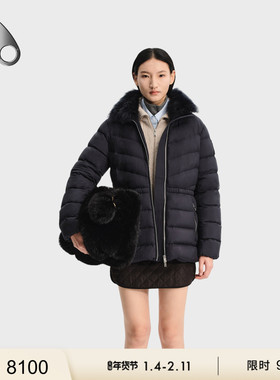 [限时9折]MOOSE KNUCKLES 女士鹅绒收腰小剪刀羽绒服