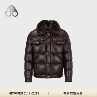 [秋冬新品]MOOSE KNUCKLES 男士可拆卸羊毛领鹅绒羽绒外套