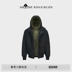 MOOSE KNUCKLES 男士三合一可拆卸夹克小剪刀羽绒服