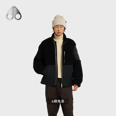 [秋冬新品]MOOSE KNUCKLES 男士拼色立领休闲夹克外套