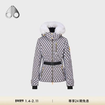 [秋冬新品]MOOSE KNUCKLES BELTED 女士鹅绒滑雪服小剪刀羽绒服