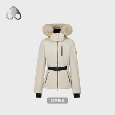 [秋冬新品]MOOSE KNUCKLES BELTED女士鹅绒滑雪服小剪刀羽绒服