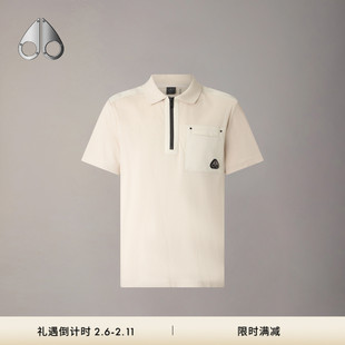 [早春新品]MOOSE KNUCKLES 男士经典金属小剪刀休闲POLO衫短袖