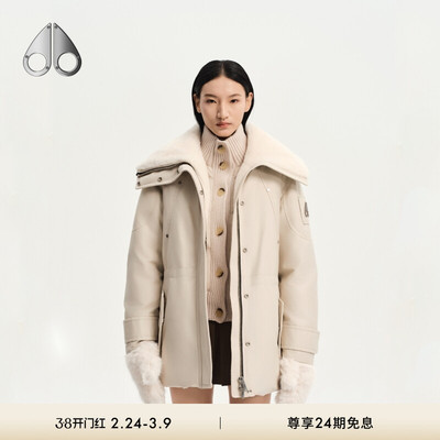 [秋冬新品]MOOSE KNUCKLES 女士鹅绒翻领小剪刀羽绒服