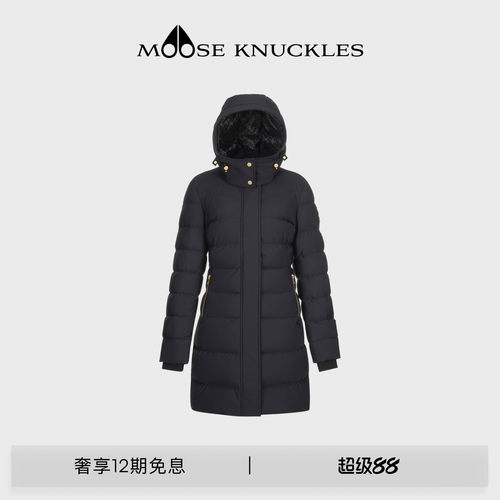 MOOSE KNUCKLES PARKA GOLD 女士金标中长款小剪刀鹅绒羽绒服