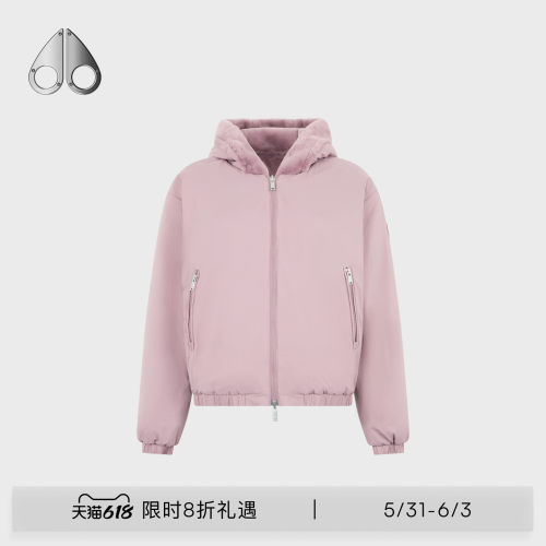 女士双面两穿连帽外套