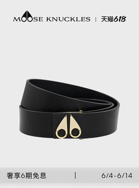MOOSE KNUCKLES LOGO ICON BELT 男士金属LOGO小剪刀腰带