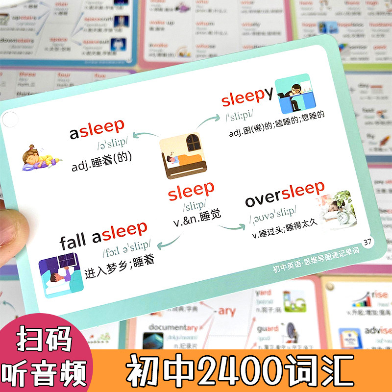 可点读】初中新课标英语单词卡