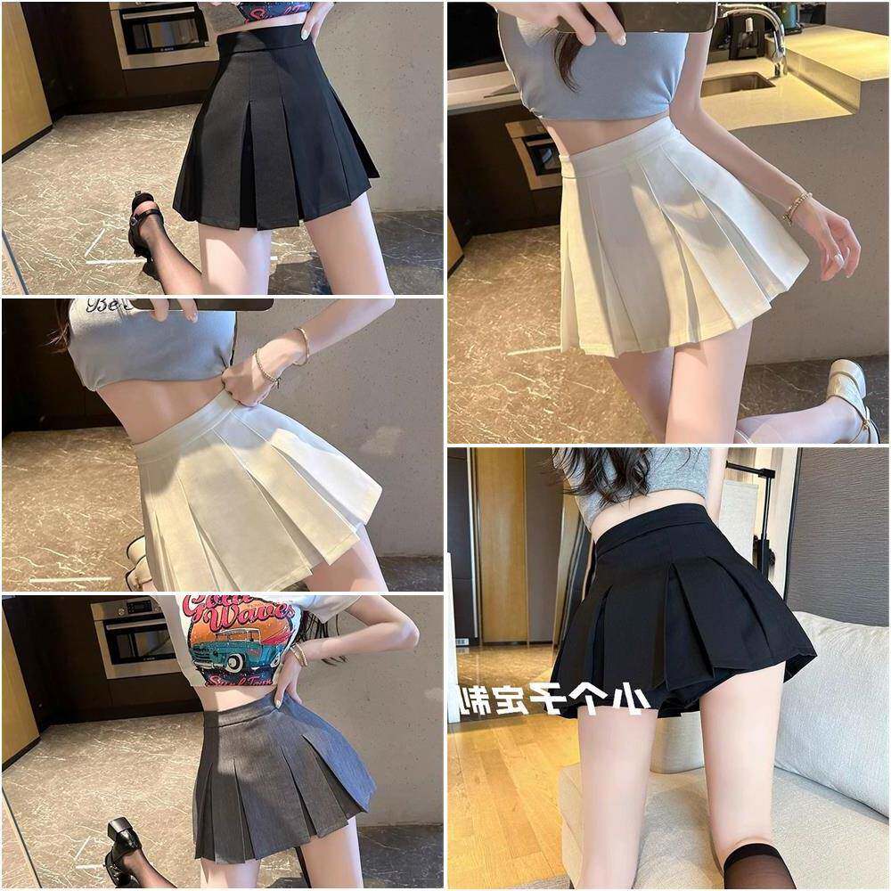 小个子白色半身裙黑色百褶裙女春季xs性感jk裙超短裙高腰夏季裙子
