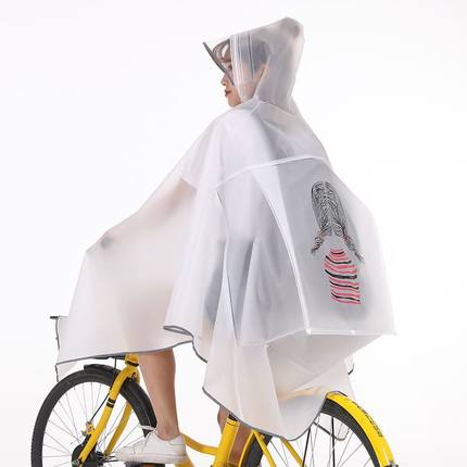 直销自行车雨衣男女单人初高中生学生骑行单车山地车可背包反光条