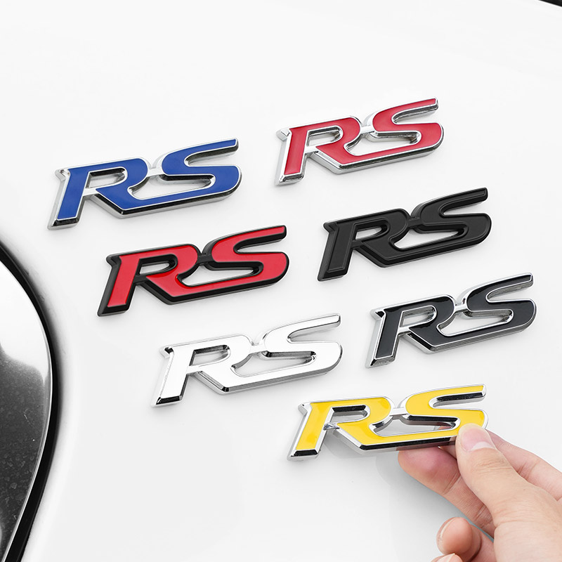 RS改装标中网标金属车标贴