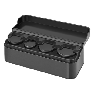 车载硬币收纳盒一元五毛一角整理存钱罐粘贴式车上用品零钱储物盒