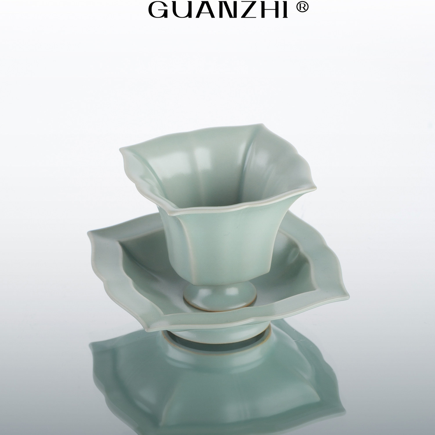 汝窑茶杯家用高档陶瓷主人杯