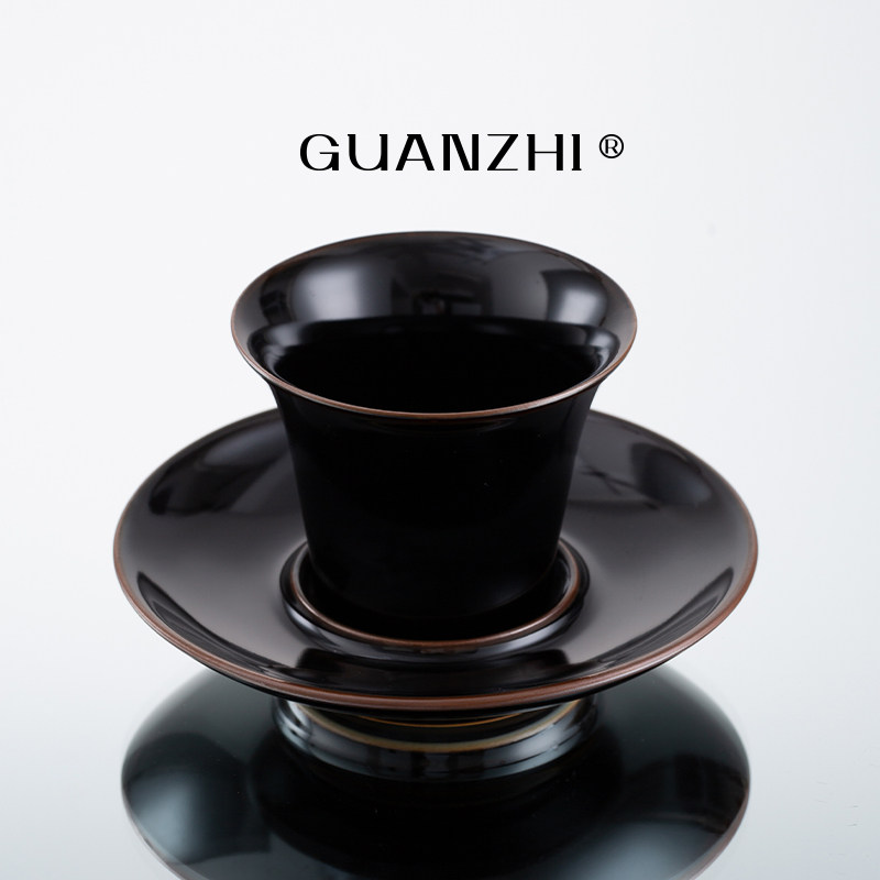 观止乌金釉陶瓷茶杯单杯
