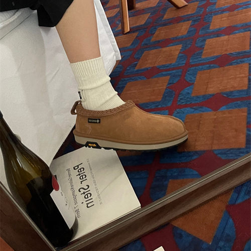 塔斯曼情侣一脚蹬防滑雪地棉鞋