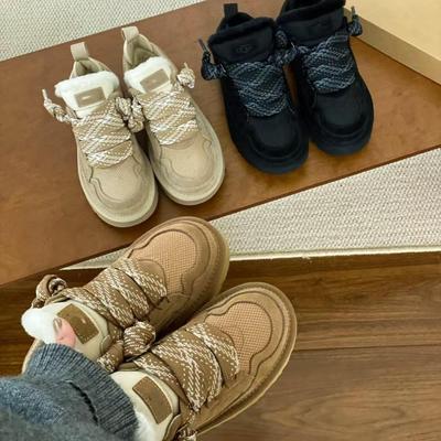 桑坡低帮梅尔时尚百搭休闲雪地靴