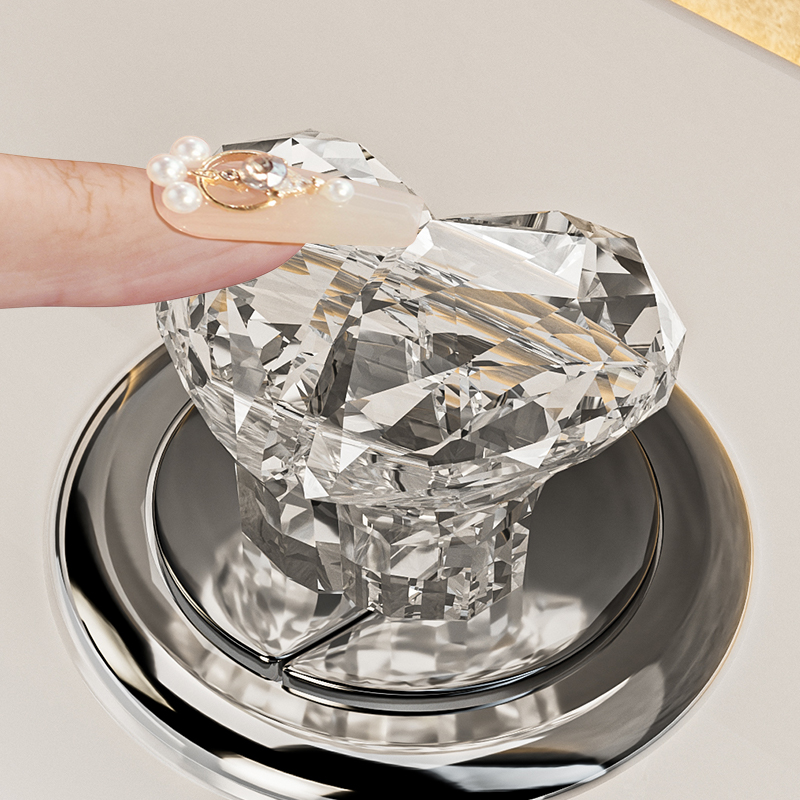 钻石爱心*马桶冲水按压器长美甲