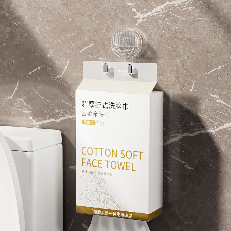 双头吸盘挂钩客厅厨房门后挂钩免打孔壁挂洗脸巾卫生纸厕纸置物架