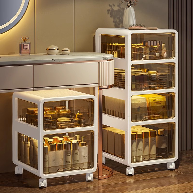 化妆品置物架抽屉护肤品收纳盒下
