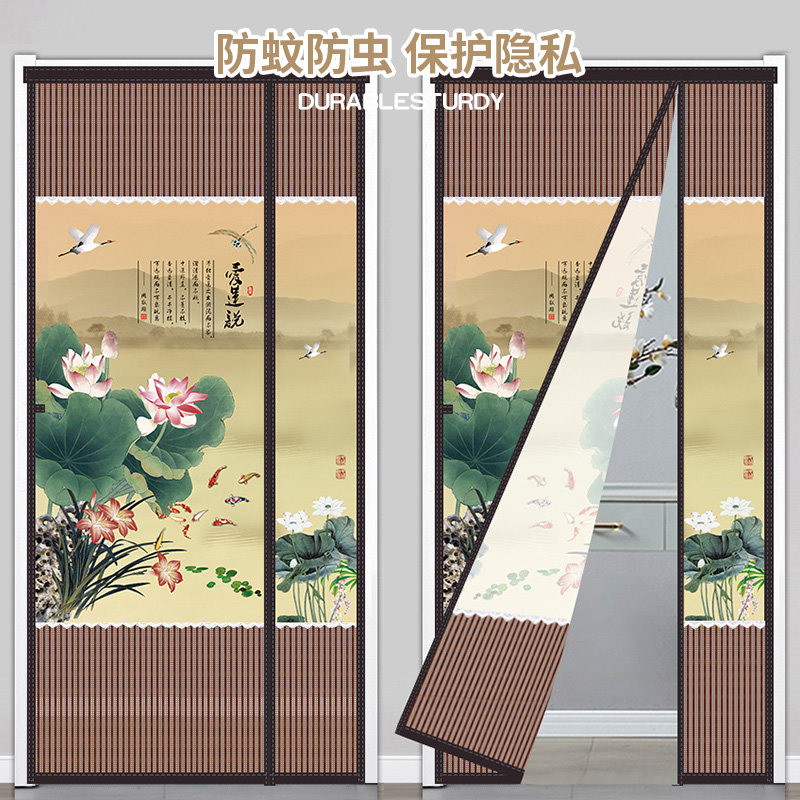 金刚网防蚊门帘侧开卧室房间家用图片