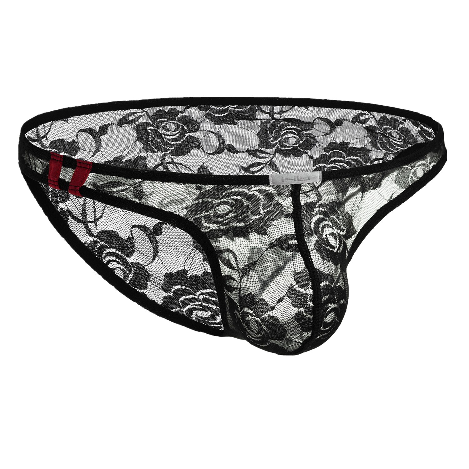 HB男三角内裤低腰透视款柔软高弹