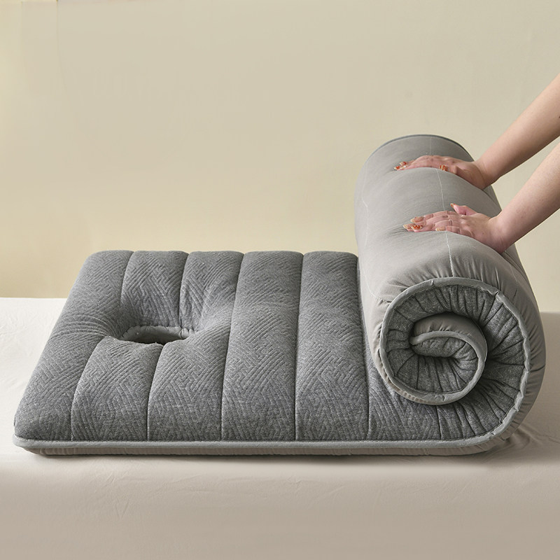 美容床垫加厚带洞乳胶海绵防滑垫褥软硬适中推拿按摩理疗垫可折叠