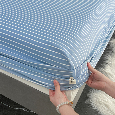 2024新款纯棉夏季老粗布床笠床垫罩保护套床单单件床笠款防尘防滑