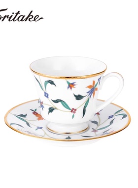 Noritake则武 BOUNTIFUL GARDN咖啡杯女士个人专用精致下午茶餐具