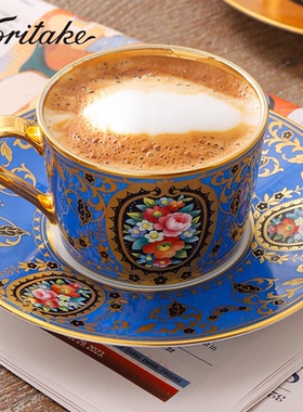 Noritake则武THE HOMAGE日本进口欧式复古咖啡杯奢华茶具高档礼物