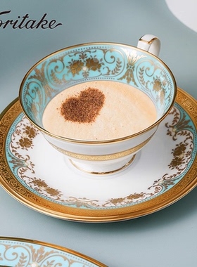 Noritake则武GEORGIAN高档咖啡杯日本进口欧式轻奢华精致下午茶具