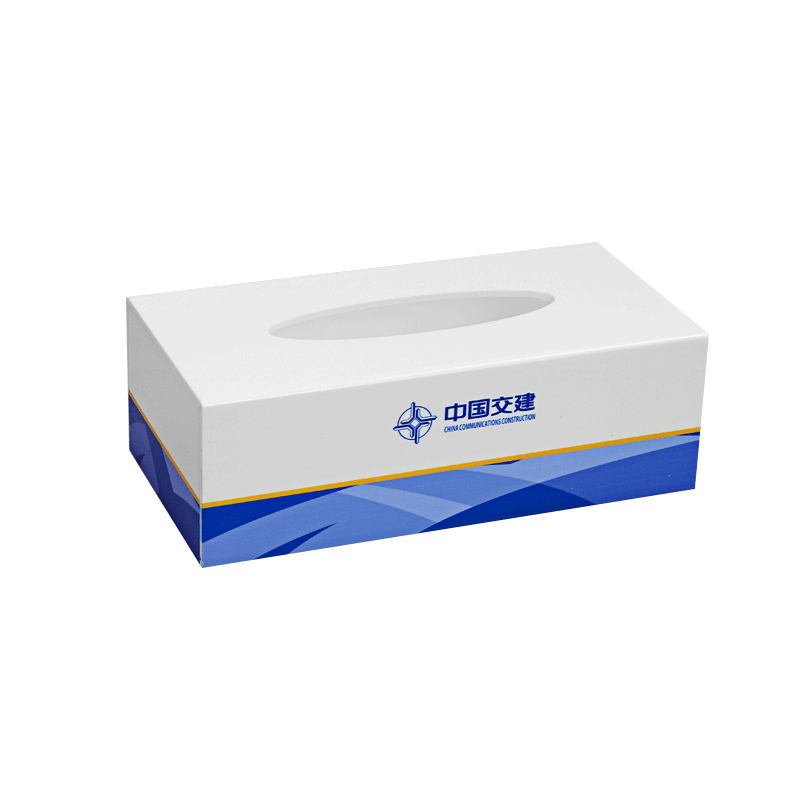 可定制彩色广告亚克力纸巾盒高级商用定制logo喷绘广告宣传抽纸盒