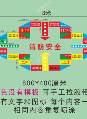 消防安全飞行棋镂空模板校园地面游戏学生彩绘镂空喷涂漆印字模具
