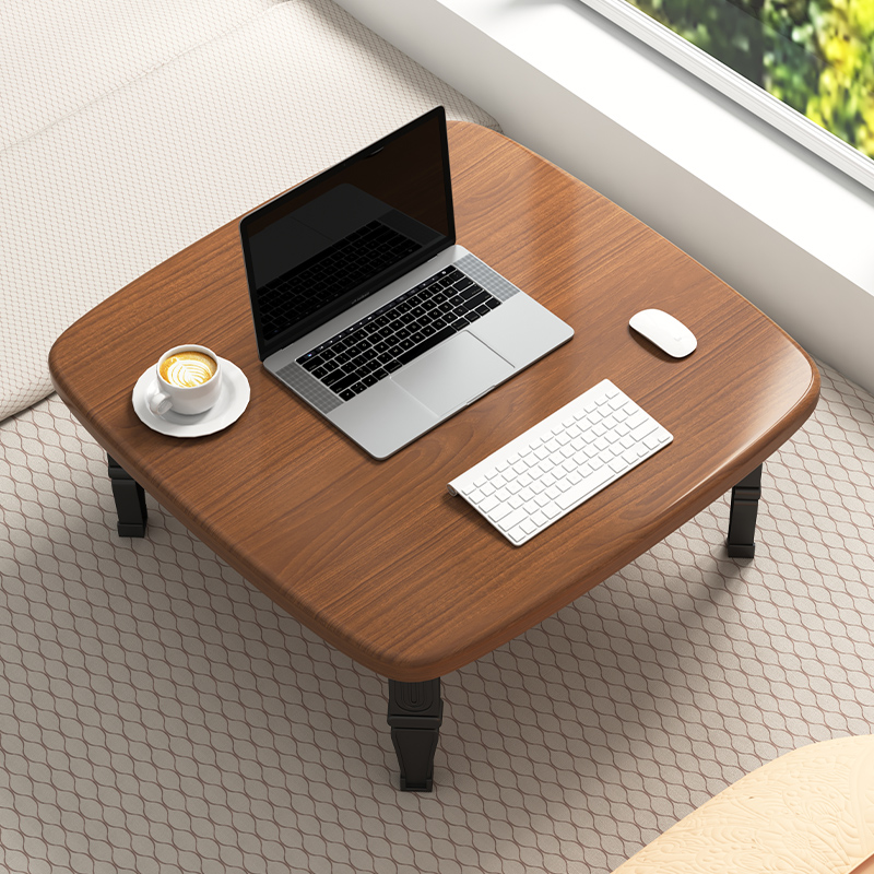 可折叠桌子家用吃饭餐桌炕桌便捷榻榻米床上书桌飘窗小矮桌电脑桌
