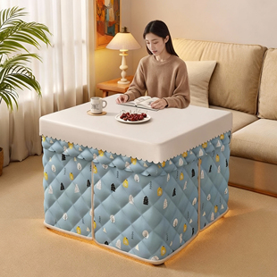 烤火桌子家用可折叠烤火炉2025新款冬季湖南烤火架取暖桌一体方桌