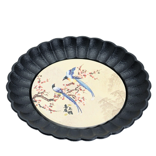 晟窑塑料吸水杯垫收纳茶杯托杯架家用功夫茶道配件隔热垫茶托套装