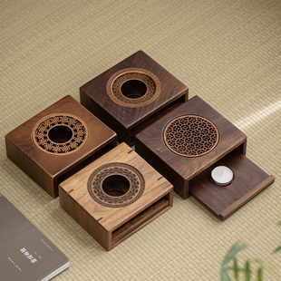 晟窑胡桃木温茶炉蜡烛加热茶壶保温底座煮茶炉子提香器烘茶烤茶炉