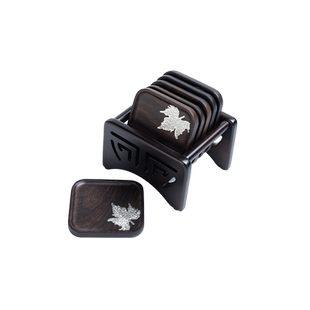 晟窑黑檀实木茶垫杯垫茶杯垫茶道功夫茶杯托创意茶具配件木质隔热